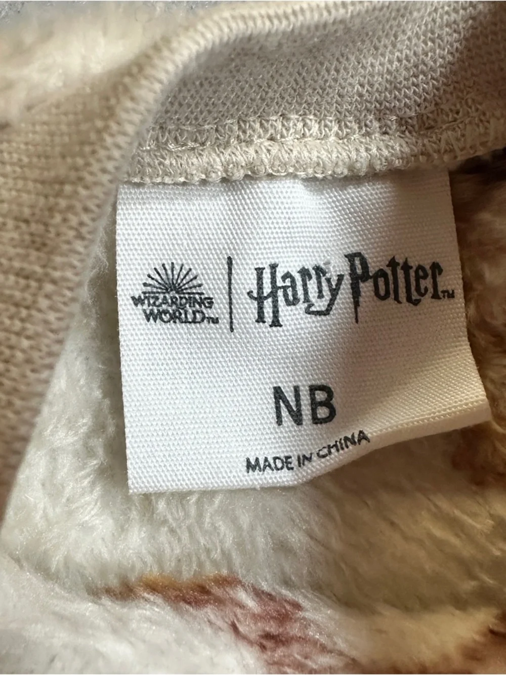 Harry Potter Infant Plush Outfit Set Newborn Owl Print Top Pants‎ NEW With Tags